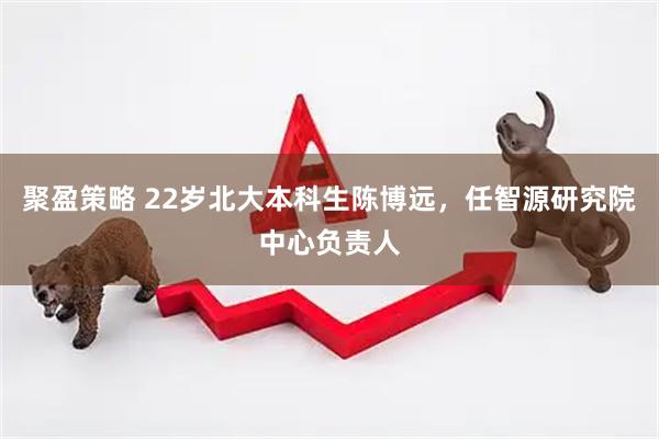 聚盈策略 22岁北大本科生陈博远，任智源研究院中心负责人